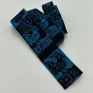 Vintage 1940s CHICKEN LITTLE by Rooster Hand Printed Square Bottom Necktie